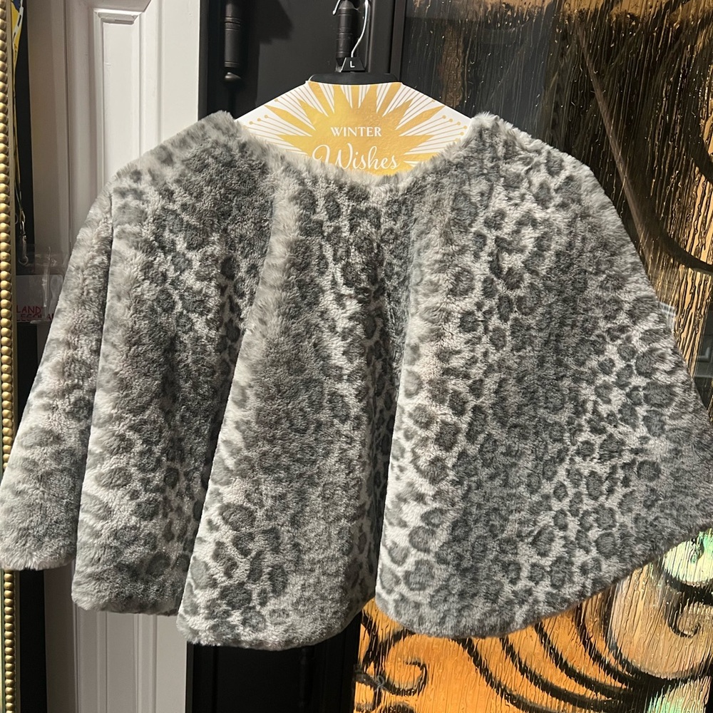 New Leopard Print Faux Fur Christmas tree skirt 48” holiday